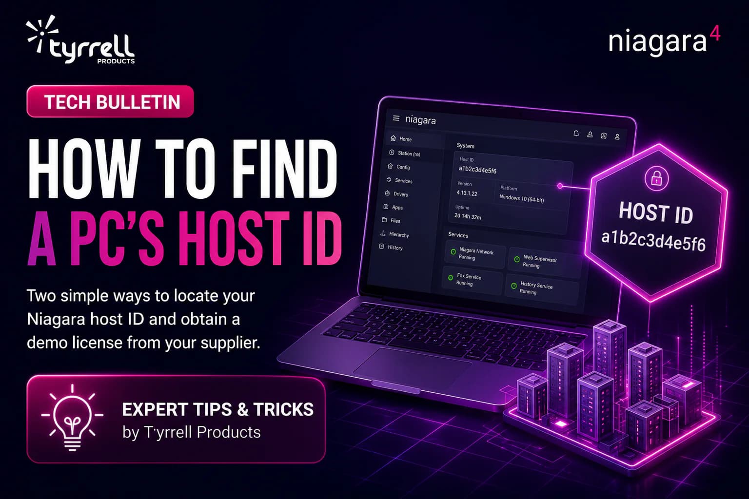 Hero image for How to Find a PC’s Host ID for a Niagara Demo License