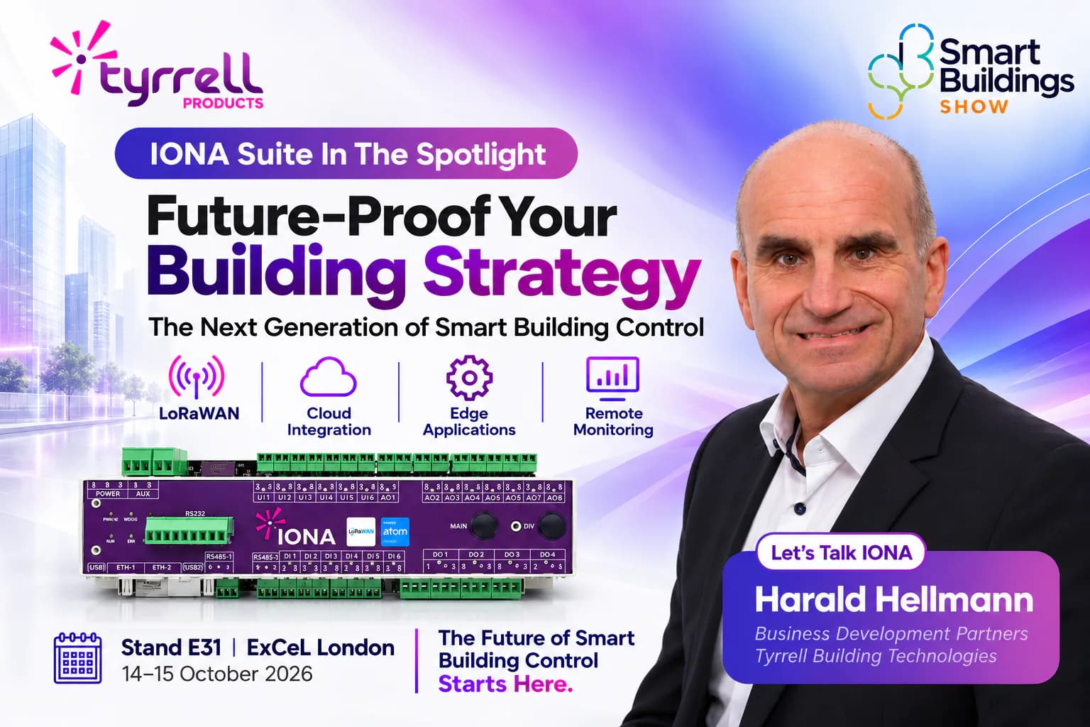 Hero image for IONA Suite: Future-Proof Your Building Strategy at Smart Buildings Show 2026