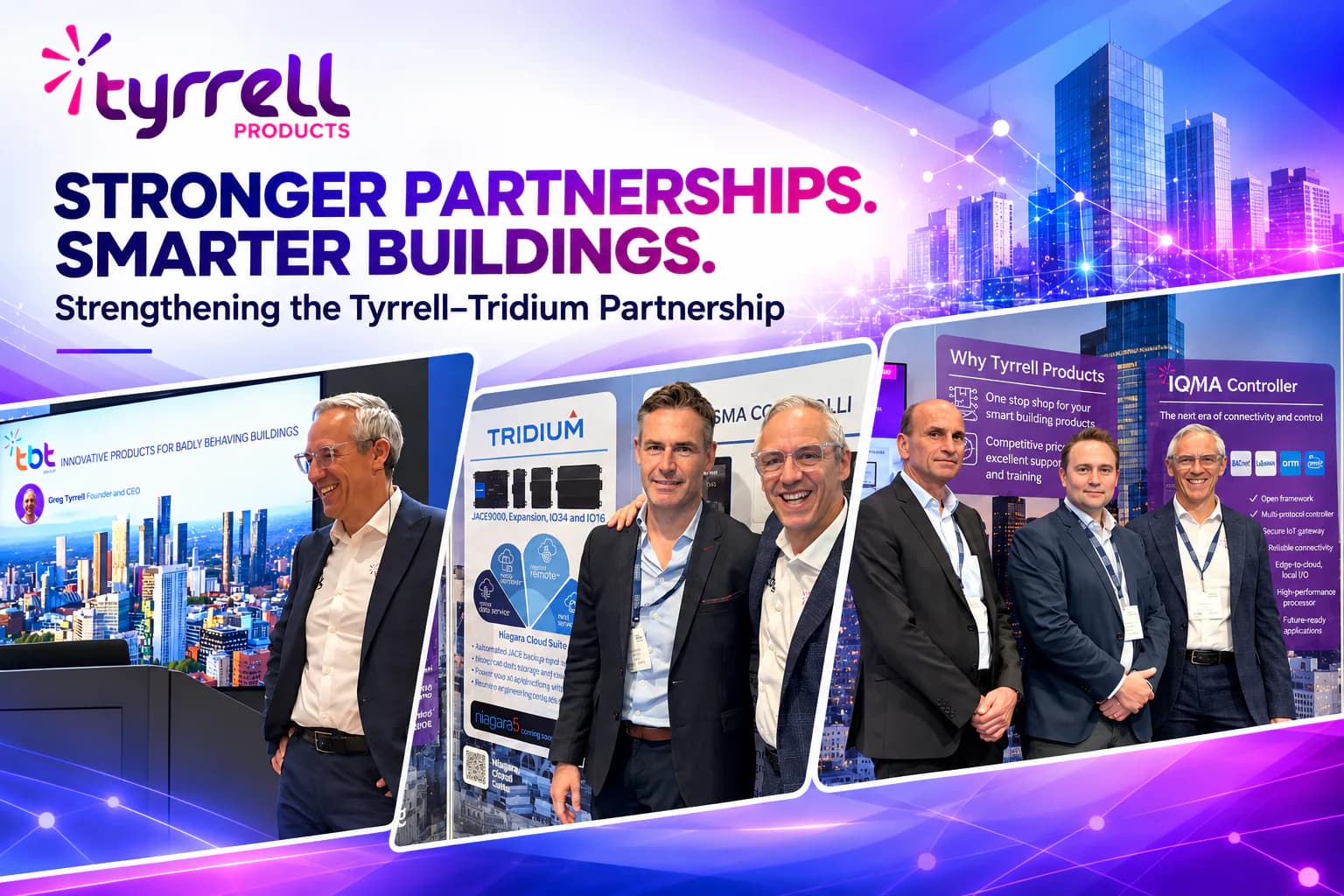 Hero image for Strengthening the Tyrrell-Tridium Partnership, Driving Innovation at Smart Buildings Show 2026