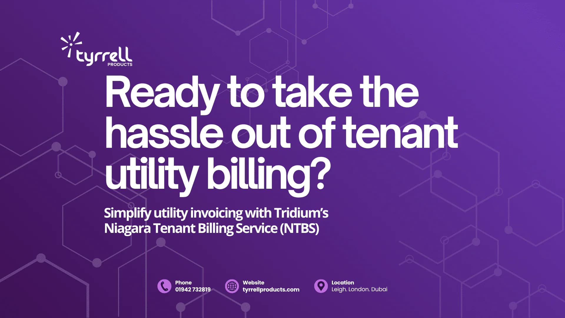 Hero image for Simplify utility invoicing with Tridium’s Niagara Tenant Billing Service (NTBS)