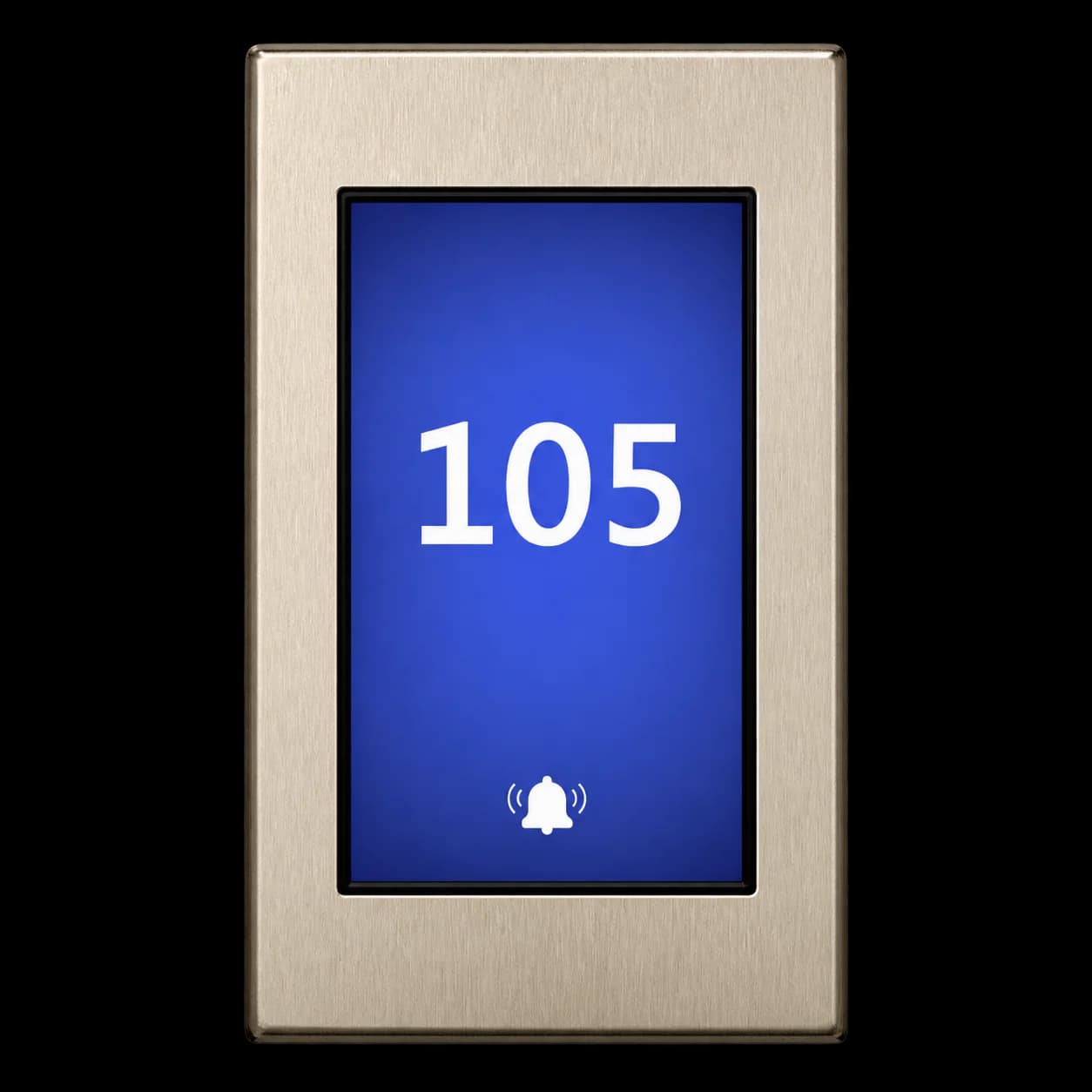 DND-Touch hotel corridor display unit for MUR & DND indication (white RAL9016 metal surround)