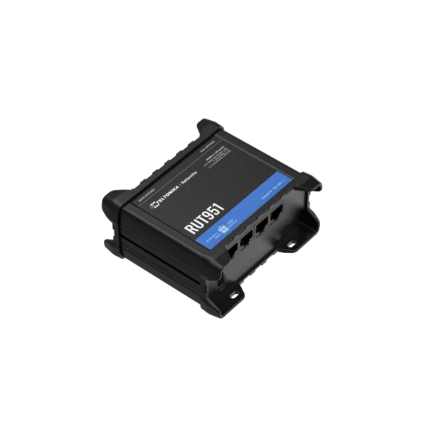 RUT951 features dual-SIM cellular connectivity combined with Wi-Fi and four Ethernet interfaces to meet the needs of the most varied IoT scenarios. Powered by RutOS, this router offers advanced customization options, automation features, and top-level security for your solution.