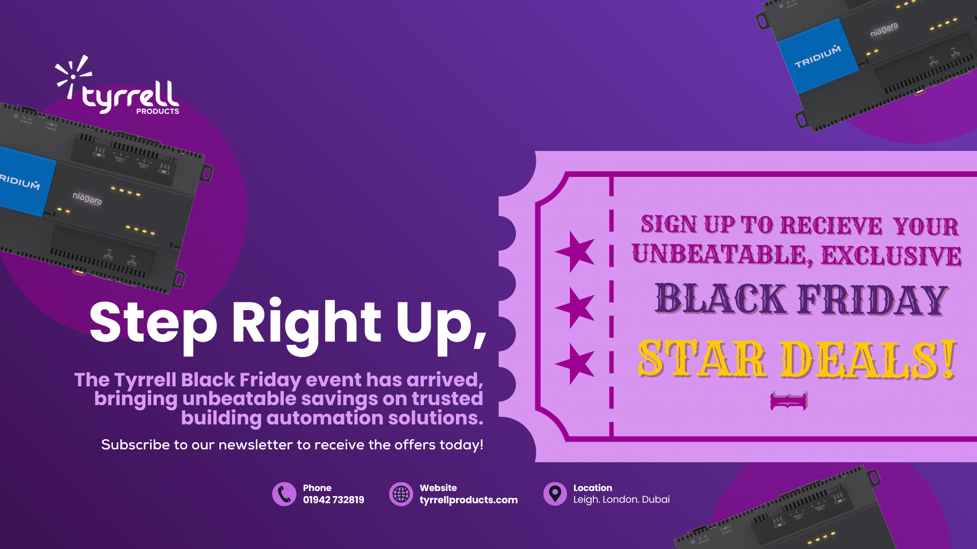 Tyrrell Black Friday: The Greatest Show of Value 