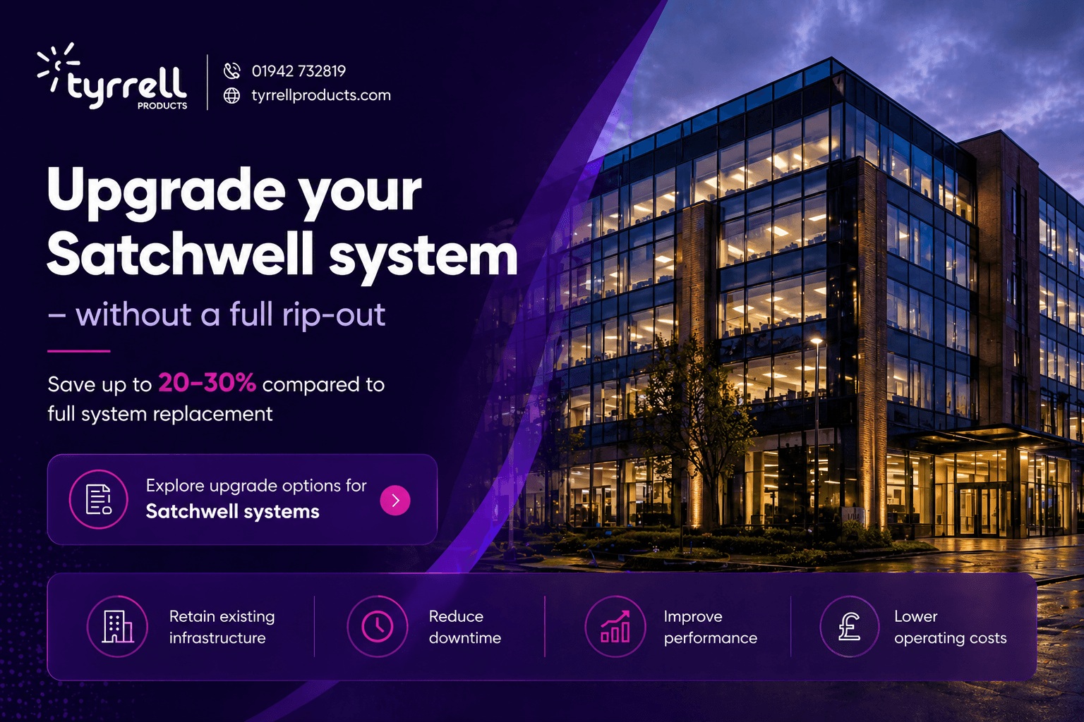 Upgrade Satchwell BAS2000, BAS2800 and Sigma Systems Without Full Replacement 